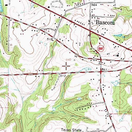 Topographic Map of Smith County Sheriff's Office, TX