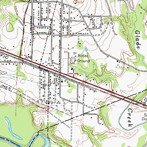 Topographic Map of Upshur County Constable's Office Precinct 3, TX