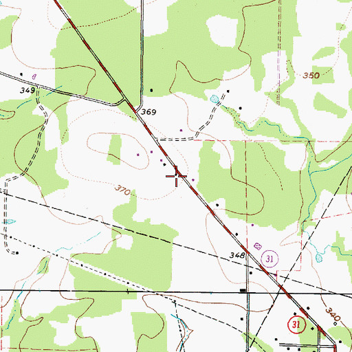 Topographic Map of Harrison County Constable's Office, TX