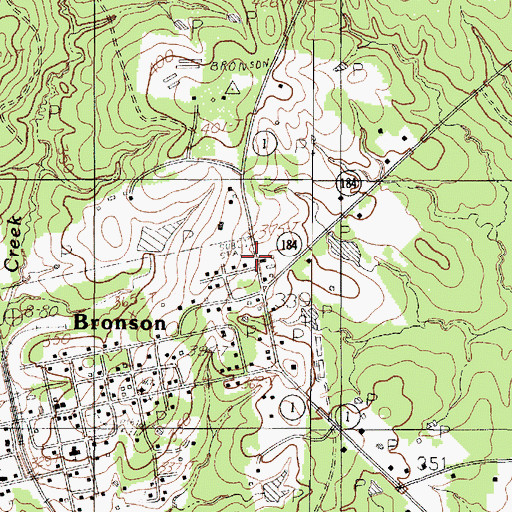 Topographic Map of Sabine County Constable's Office Precinct 2, TX