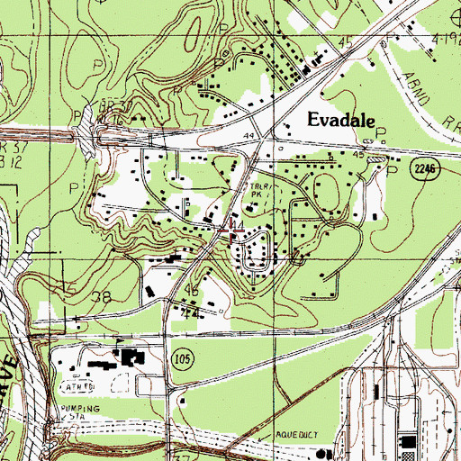Topographic Map of Jasper County Constable's Office Precinct 6, TX