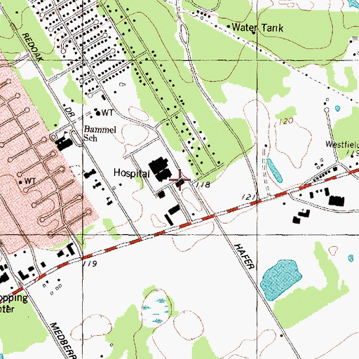 Topographic Map of Harris County Sheriff's Office - Northwest Medical Substation, TX