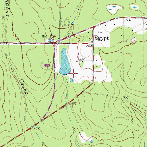 Topographic Map of Montgomery County Sheriff's Office - Patrol District 2 Store Front, TX