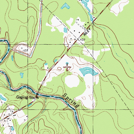 Topographic Map of Montgomery County Sheriff's Office - Patrol District 2 Main Office, TX