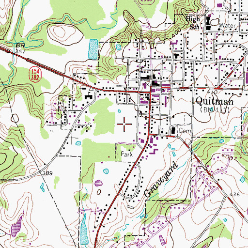 Topographic Map of Wood County Constable's Office Precinct 1, TX