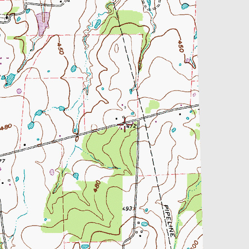 Topographic Map of Van Zandt County Constable's Office Precinct 2, TX