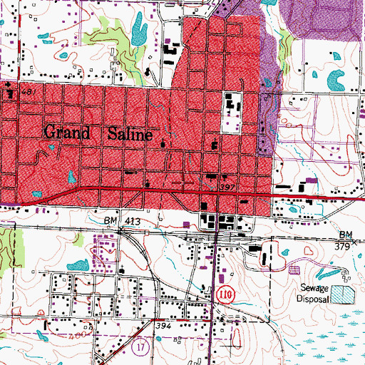 Topographic Map of Van Zandt County Constable's Office Precinct 1, TX