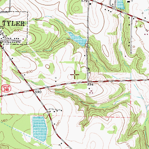 Topographic Map of Texas Department of Public Safety - Highway Patrol Office, TX