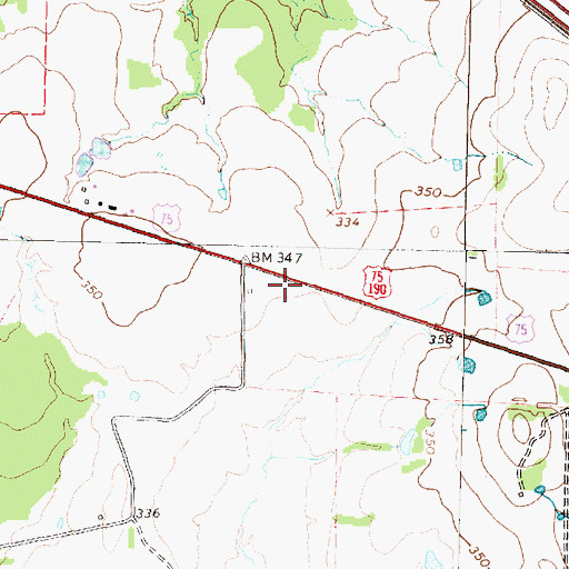 Topographic Map of Walker County Constable's Office Precinct 2, TX