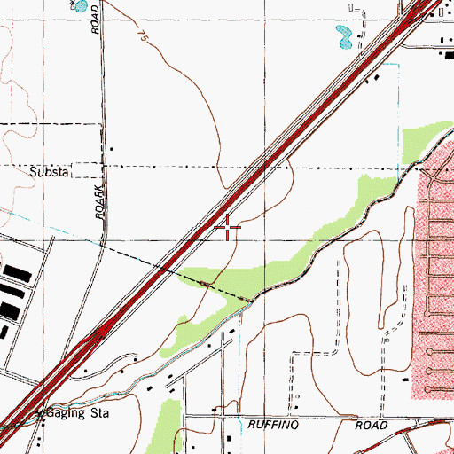 Topographic Map of Texas Parks And Wildlife Department Law Enforcement Division Police Office, TX