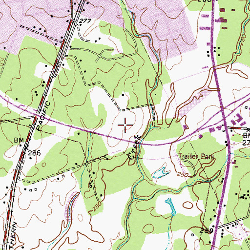 Topographic Map of Texas Highway Patrol Office, TX