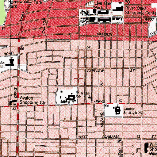 Topographic Map of United States Customs and Border Protection Field Office, TX