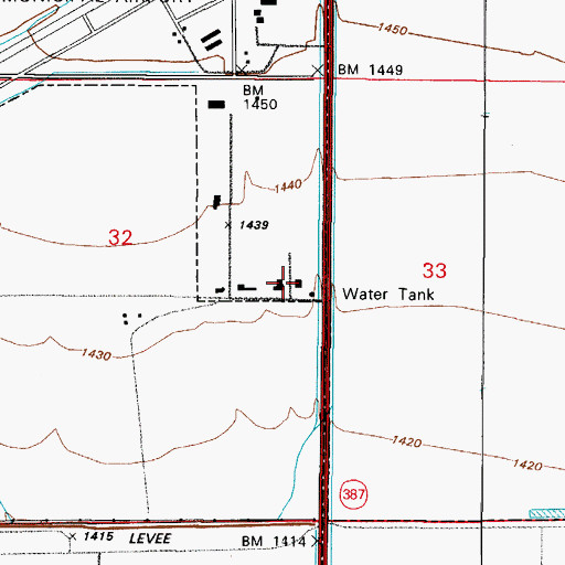 Topographic Map of Arizona State Highway Patrol District 6 - Casa Grande, AZ