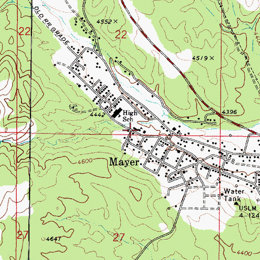 Topographic Map of Yavapai County Sheriff's Office Southern Area, AZ