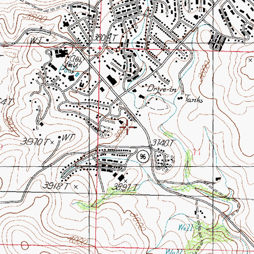 Topographic Map of Yavapai County Sheriff's Office Substation, AZ