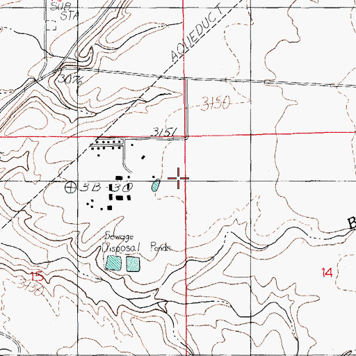 Topographic Map of Arizona State Prison Complex Safford, AZ