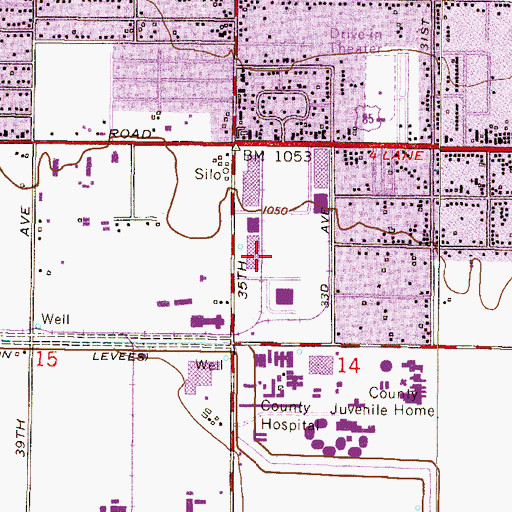 Topographic Map of Arizona State Prison Phoenix West, AZ