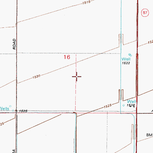 Topographic Map of Red Rock Correctional Center, AZ