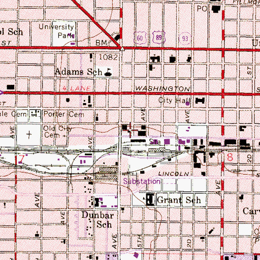Topographic Map of Maricopa County Sheriff's Office, AZ