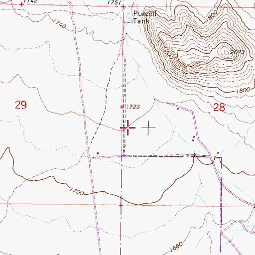 Topographic Map of Federal Correctional Institution Phoenix, AZ