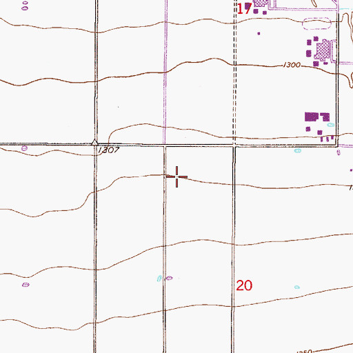 Topographic Map of Sacaton Police Station, AZ