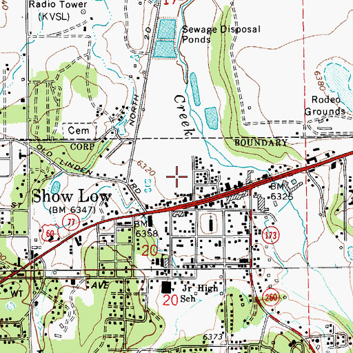 Topographic Map of Navajo County Sheriff's Office, AZ