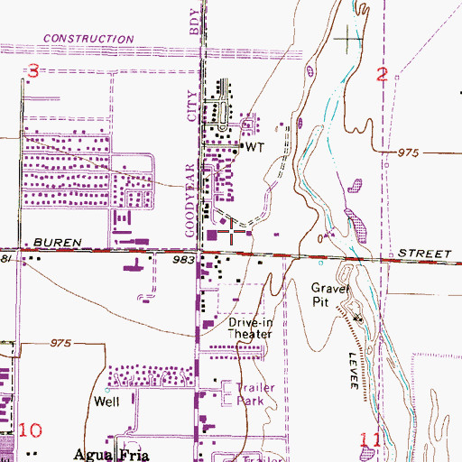 Topographic Map of Maricopa County Sheriff Dist 2, AZ