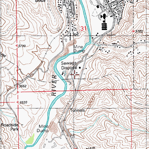 Topographic Map of Greenlee County Sheriff's Office, AZ
