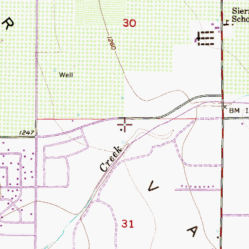 Topographic Map of Glendale Police Station Foothills Division, AZ