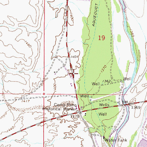 Topographic Map of Fort McDowell Tribal Police, AZ