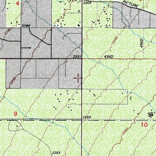 Topographic Map of Pima County Sheriff's Office Tucson Mountain District, AZ