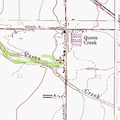 Topographic Map of Maricopa County Sheriff's Office District 6, AZ