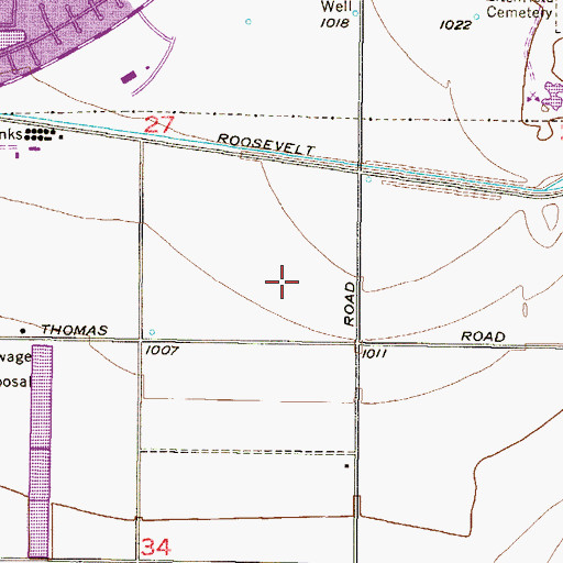 Topographic Map of Avondale Police Department Estrella Mountain Community College Campus, AZ