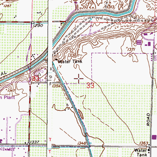 Topographic Map of Mesa Police Training Academy, AZ