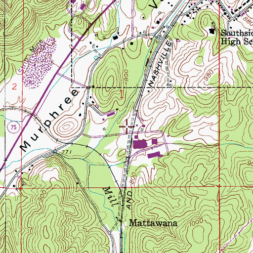 Topographic Map of Blount County Sheriff's Office, AL