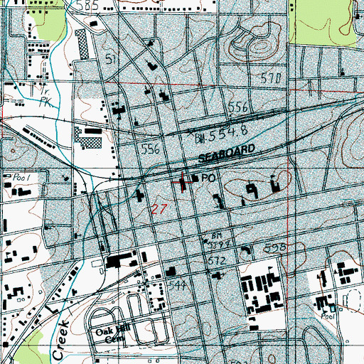 Topographic Map of Talladega County Sheriff's Office, AL