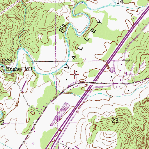 Topographic Map of Dekalb County Sheriff's Office, AL