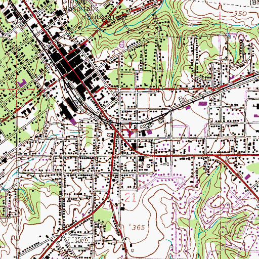 Topographic Map of Enterprise Police Department, AL