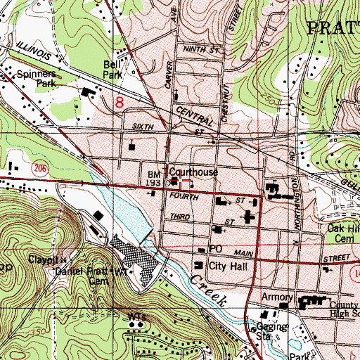 Topographic Map of Autauga County Sheriff's Office, AL