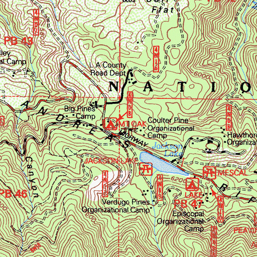 Topographic Map of Kassab Camp, CA