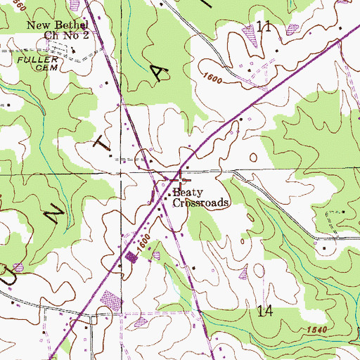 Topographic Map of Ider Police Department, AL