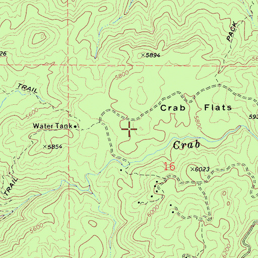 Topographic Map of Tent Peg Group, CA