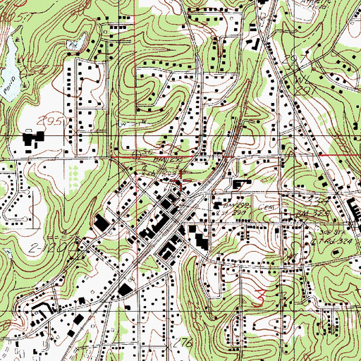 Topographic Map of Conecuh County Sheriff's Office, AL