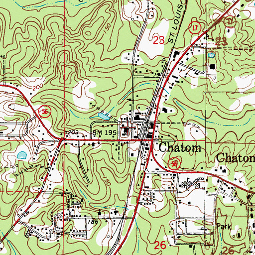 Topographic Map of Washington County Sheriff's Office, AL