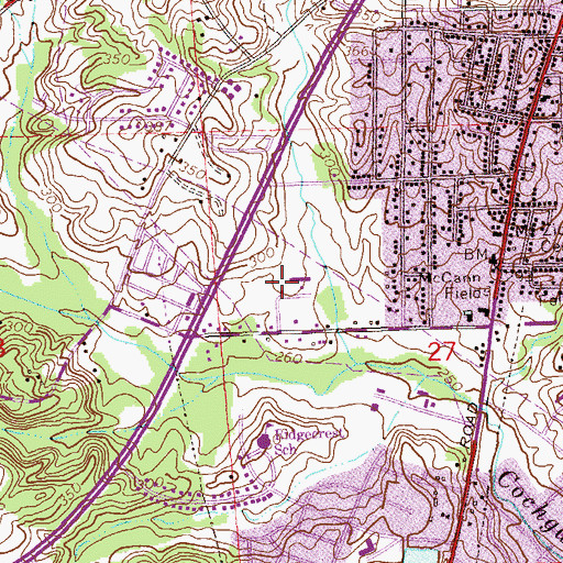 Topographic Map of Russell County Sheriff's Office, AL