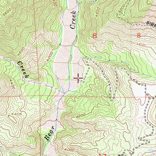 Topographic Map of Slide Lake Campground, CA