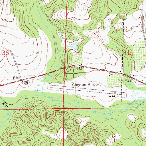 Topographic Map of Barbour County Sheriff's Office, AL