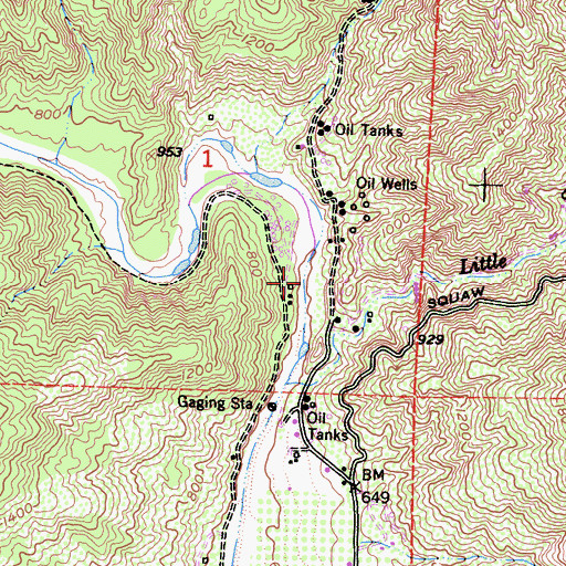 Topographic Map of Van Tries Ranch, CA