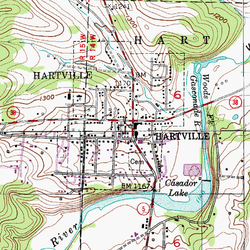 Topographic Map of Wright County Sheriff's Office, MO