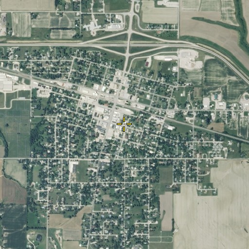 Aerial/Satellite Image of Shelbina City Police Department, MO